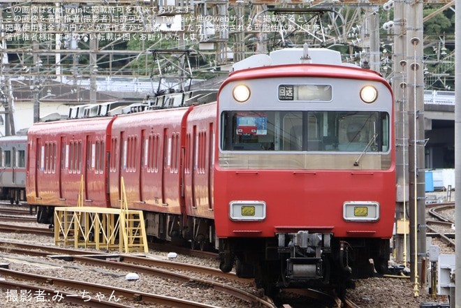 【名鉄】6500系6502Fが大江から廃車回送と搬出作業
