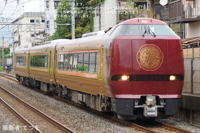 【JR西】「安寧」編成を使用した臨時特急「いにしへ号」を運行を東福寺～稲荷間で撮影した写真