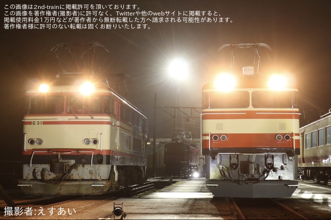 【西武】横瀬車両基地「夜間撮影会」開催を横瀬車両基地で撮影した写真