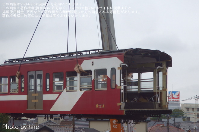 【流鉄】5000形5003F(あかぎ) 廃車搬出を非公開で撮影した写真