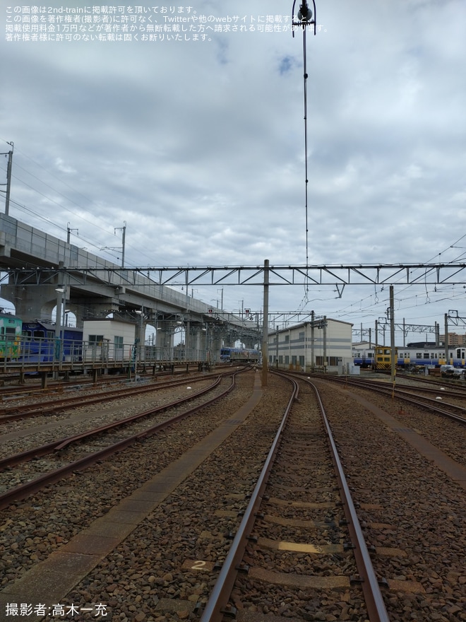 【えちぜん】「鉄道ふくいフェスタ2025」開催「車庫見学ツアー」実施を不明で撮影した写真
