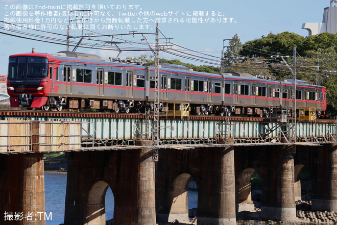 【名鉄】9500系9505F舞木検査場出場試運転を東岡崎～岡崎公園前間で撮影した写真