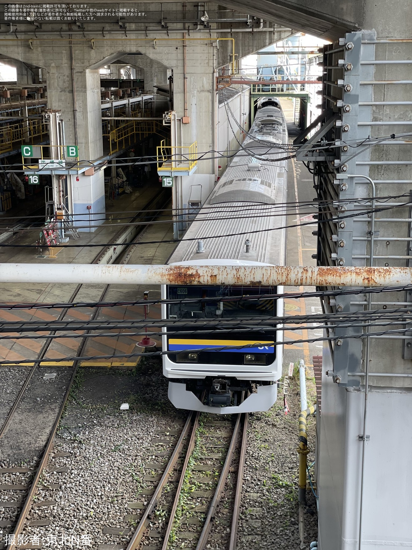 【JR東】209系C606編成の修繕がかなり進んでいることが確認の拡大写真