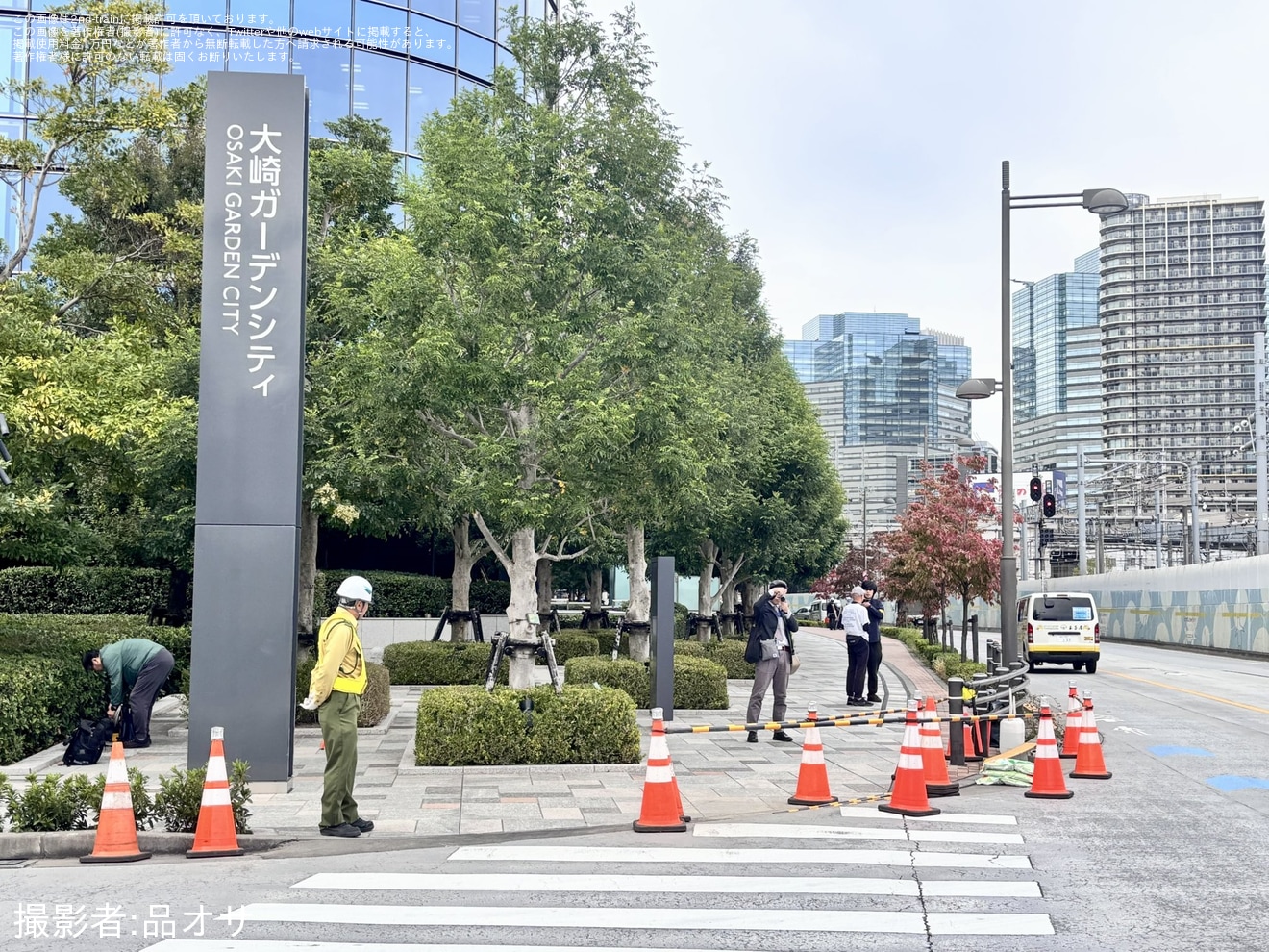 【JR海】リニア中央新幹線 第一首都圏トンネル(北品川工区)でシールド機先端付近にて道路隆起とアスファルトに亀裂の拡大写真