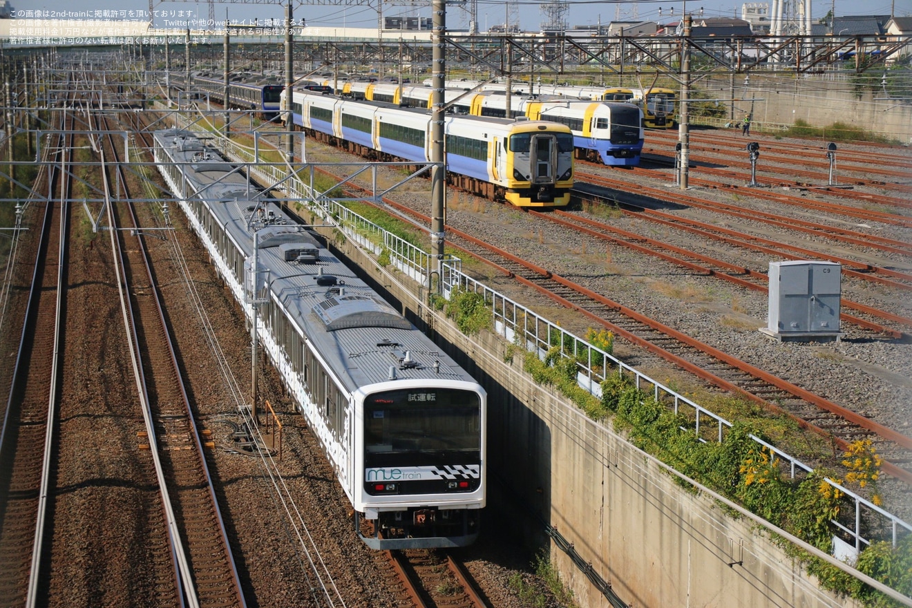 【JR東】209系「Mue-train」 総武・成田線内試運転の拡大写真