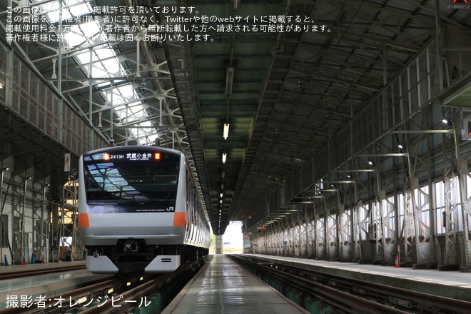 【JR東】E233系0番台「武蔵小金井検修庫撮影会」開催を豊田車両センター武蔵小金井派出で撮影した写真