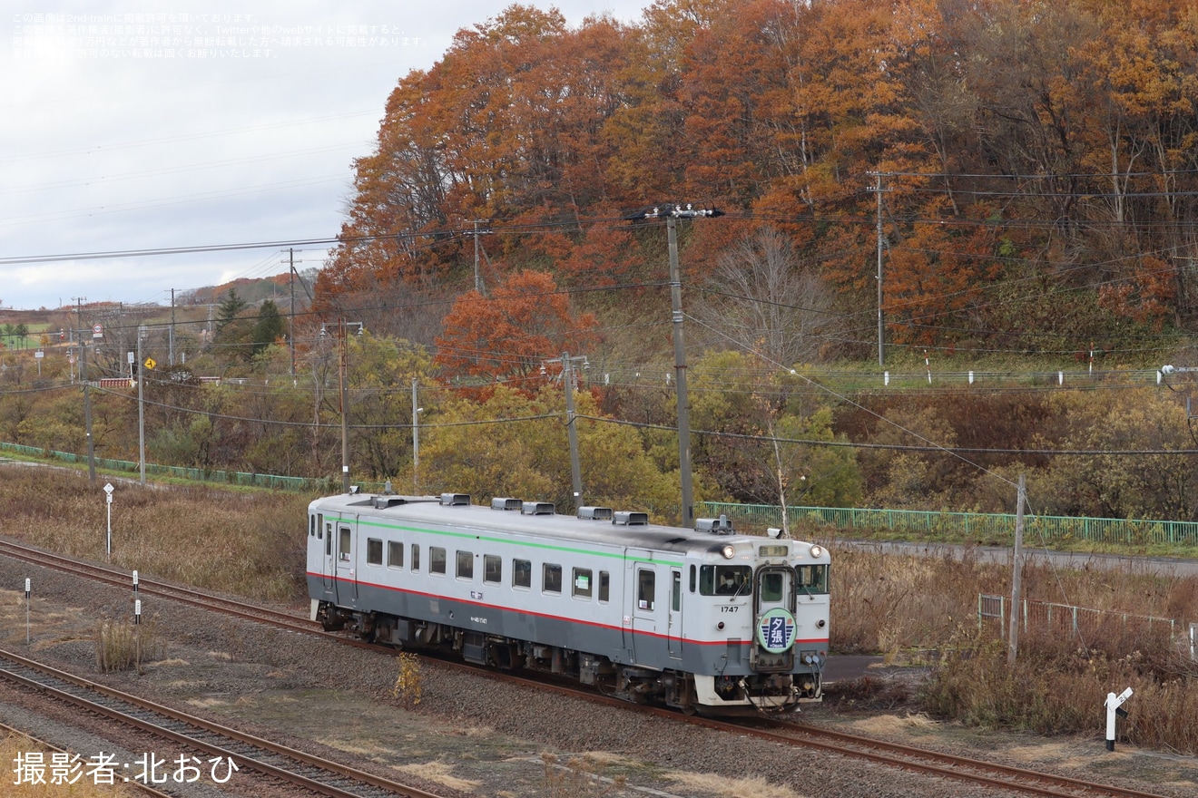 【JR北】室蘭本線「さようならSL50年号」・「準急夕張号」運行「さようならSL50年記念 キハ40特別貸切列車ツアー」が催行の拡大写真