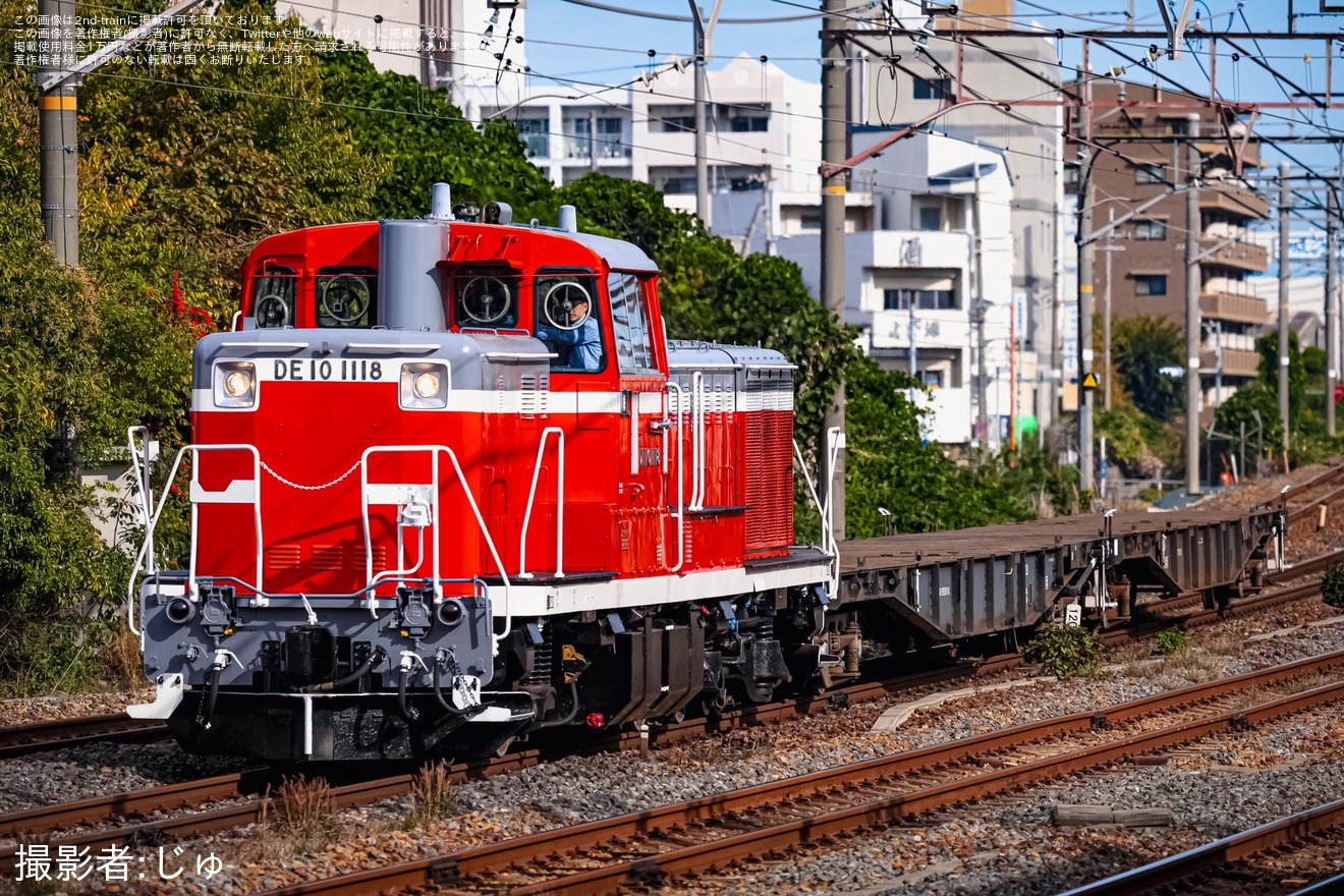 【JR西】DE10-1118牽引上郡訓練(202511)の拡大写真
