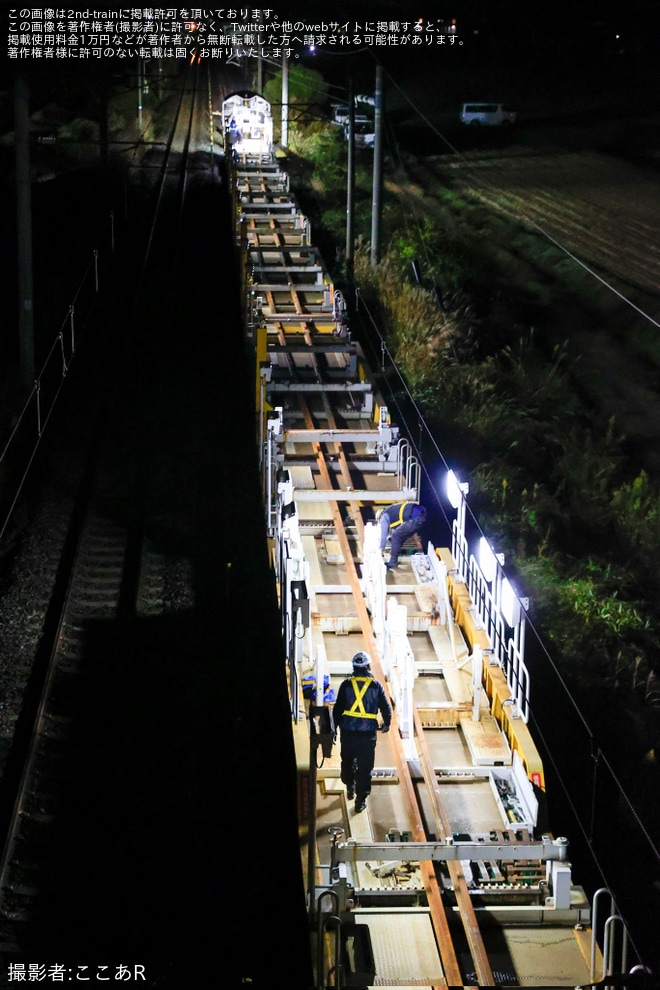 【JR東】キヤE195系オクLT-2編成による東北エリアの工臨を不明で撮影した写真