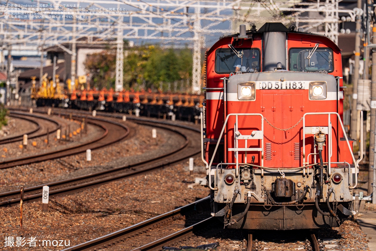 【JR西】DD51-1183牽引新見工臨の拡大写真