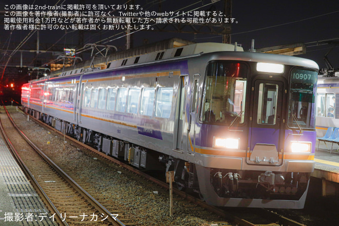 住ノ江駅で撮影された【南海】10000系10007F千代田工場出場回送