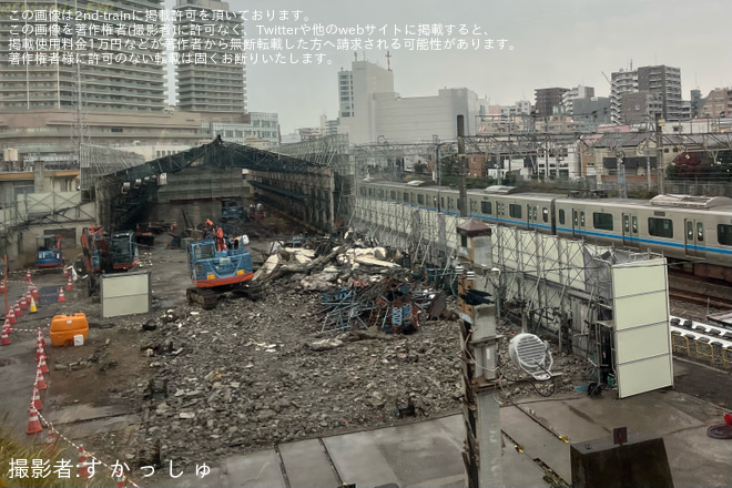 【小田急】大野総合車両所検修庫の解体作業が本格化を大野総合車両所で撮影した写真