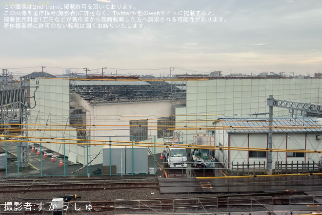 【小田急】大野総合車両所検修庫の解体作業が本格化を大野総合車両所で撮影した写真