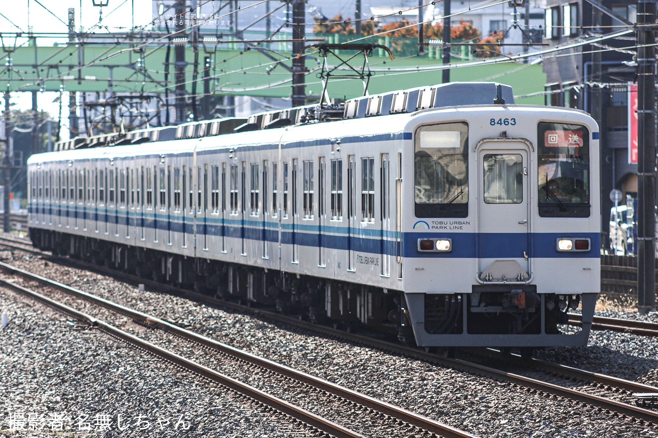 【東武】8000系8163Fが車輪転削回送の拡大写真