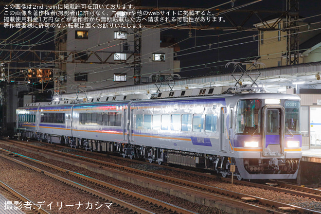 住吉東駅で撮影された【南海】10000系10007F千代田工場出場回送