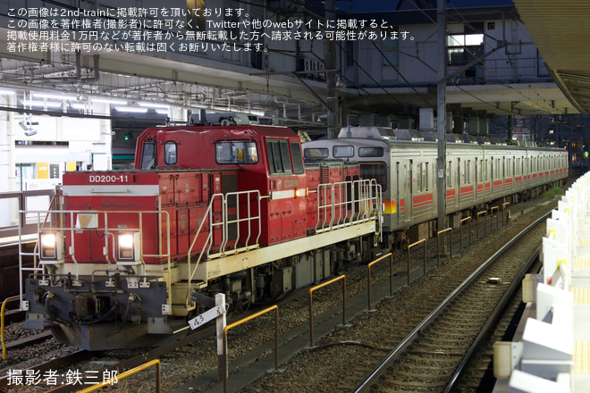 【東急】9000系9012F 八王子まで甲種輸送を長津田駅で撮影した写真