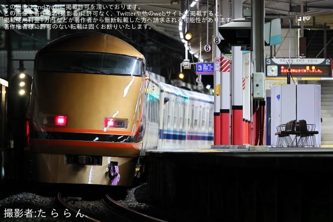 【東武】東武100系101Fモハ101-1(日光詣塗装)+モハ101-6(DRC塗装)台湾譲渡に伴い北春日部から回送を不明で撮影した写真