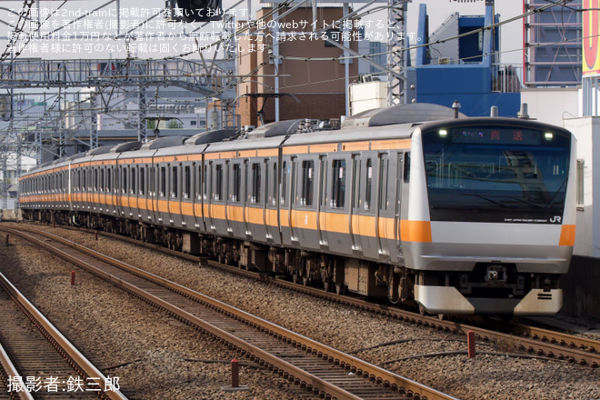 【JR東】E233系トタH49編成 東京総合車両センター入場(202511)を高円寺駅で撮影した写真