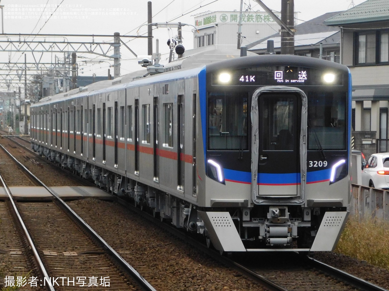 【京成】3200形3208-3207+3212編成が宗吾車両基地まで自力回送の拡大写真