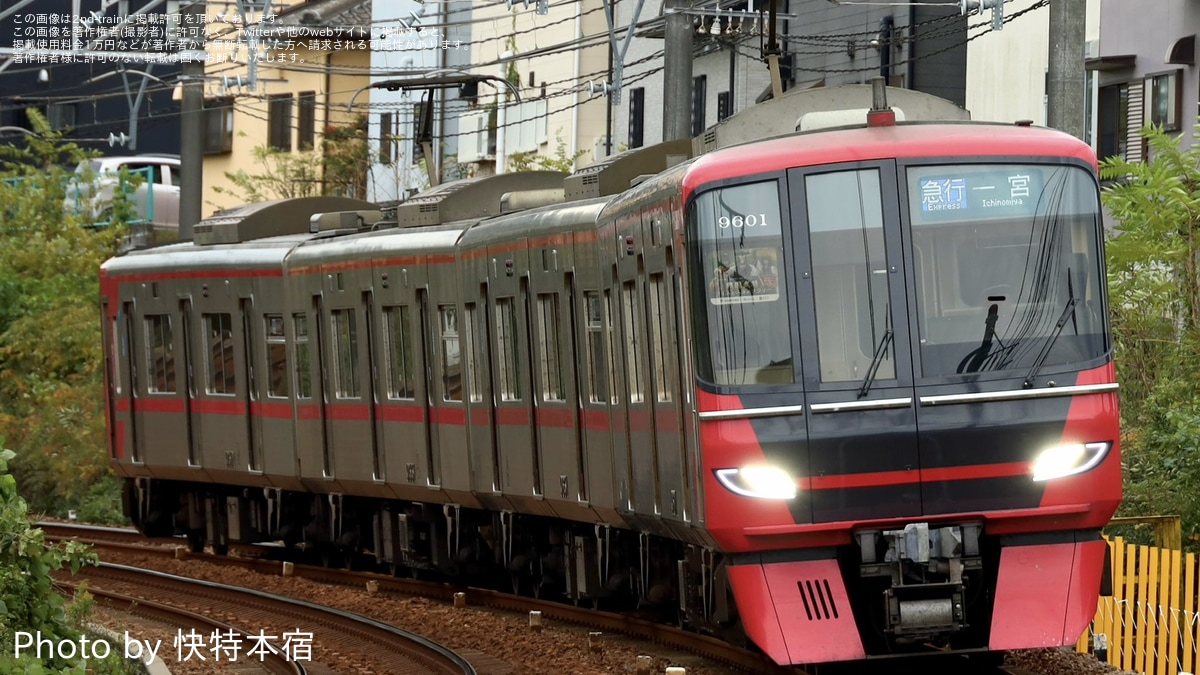 名鉄】「戦国武将クイズ・スタンプラリーPR系統板」を装着して運行開始