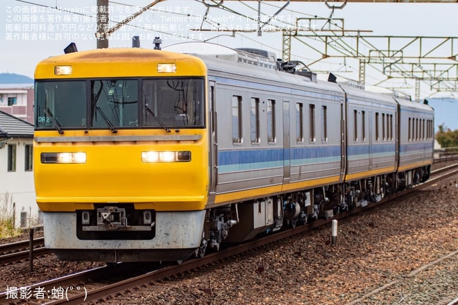 【JR海】キヤ95系DR2編成日本車両入場を不明で撮影した写真