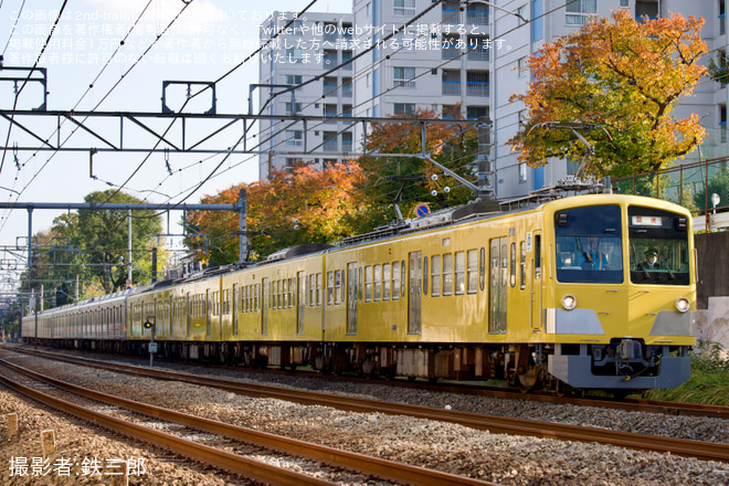 【西武】元東急9000系9012F+9005F 小手指車両基地まで回送を新秋津～所沢間で撮影した写真