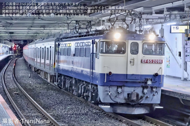 【西武】元東急9000系9012F+9005F出場甲種輸送を不明で撮影した写真