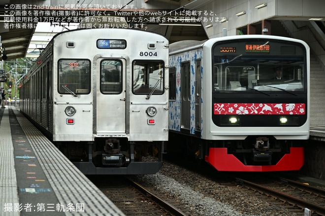 構内踏切からの撮影は許可をいただいているとのことです