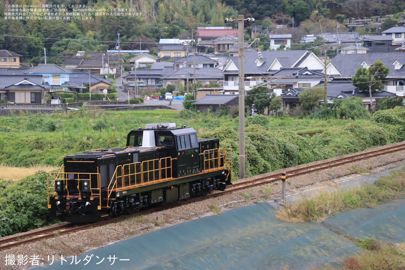 【JR九】DD200-703が自走にて初の鹿児島への拡大写真