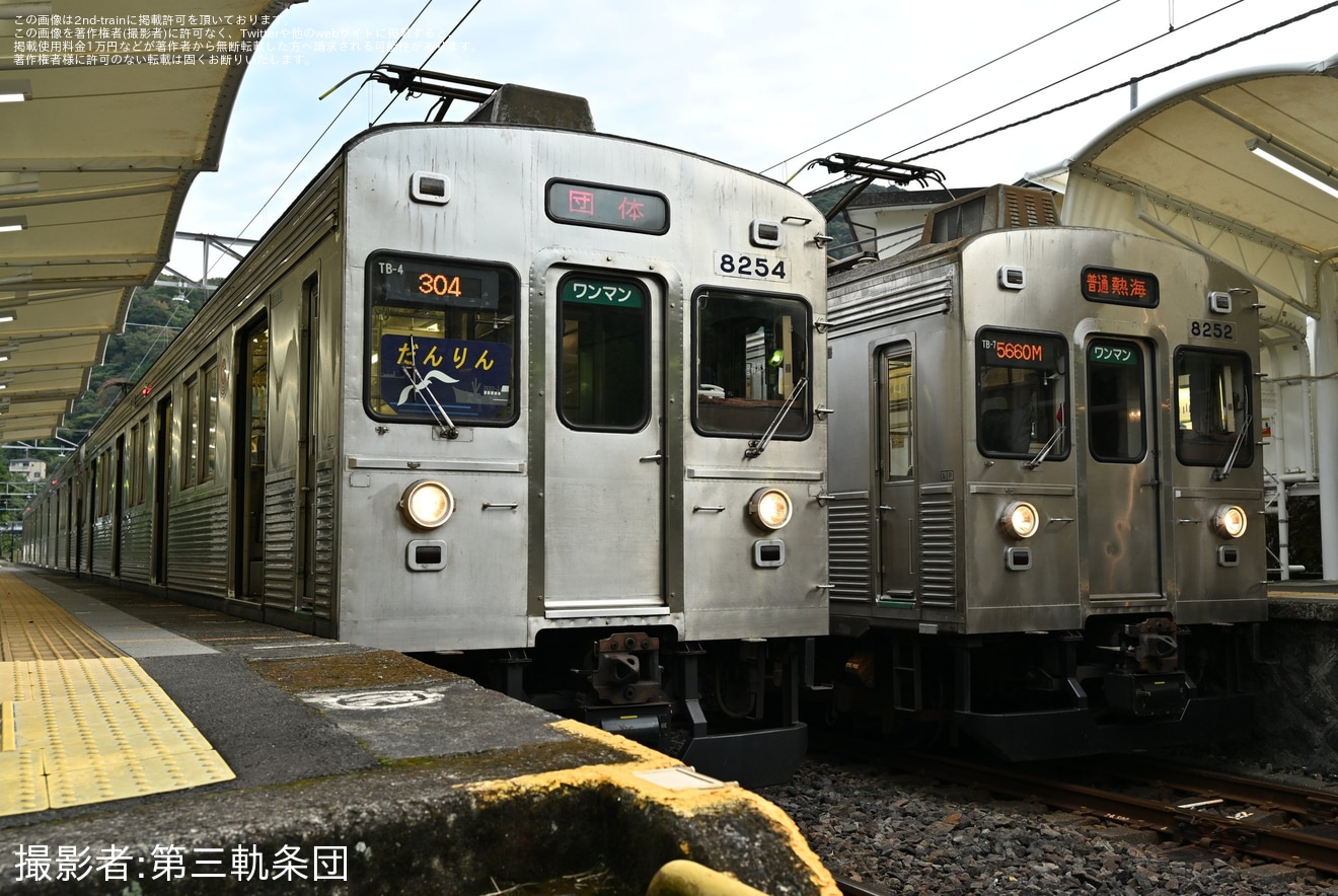 【伊豆急】8000系TB-4編成を使用した鉄道ファン有志の団臨の拡大写真
