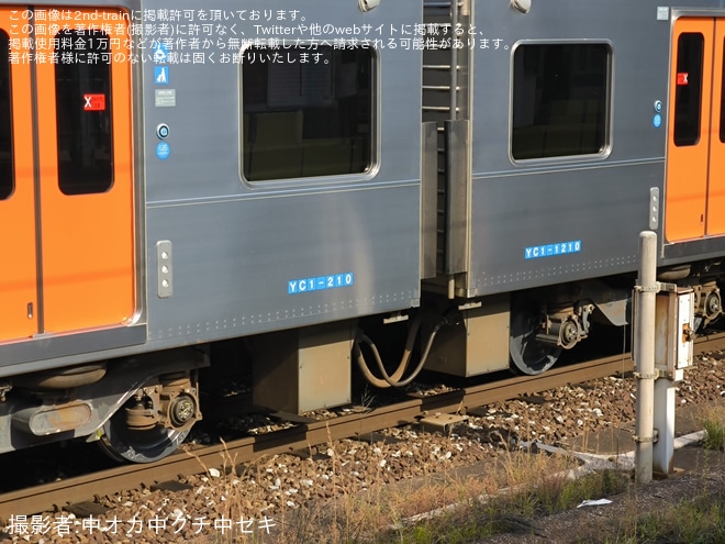 【JR九】YC1系YC1-210+YC1-1210小倉総合車両センター出場試運転を不明で撮影した写真