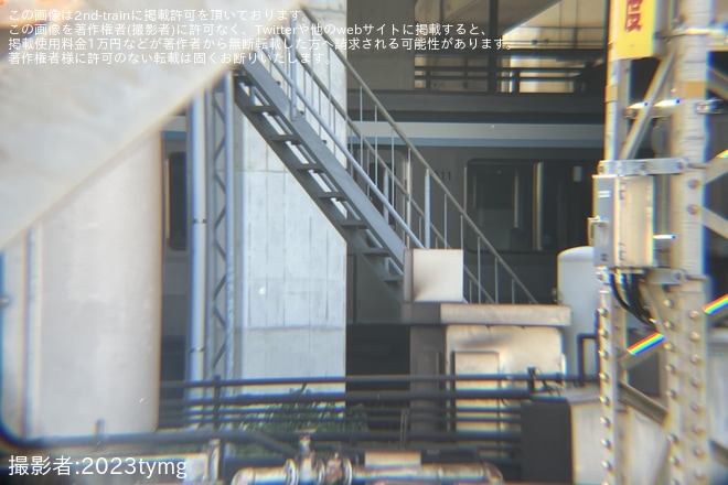 【東急】3000系3111Fが新塗装への外観変更作業が元住吉検車区にて実施を元住吉検車区付近で撮影した写真