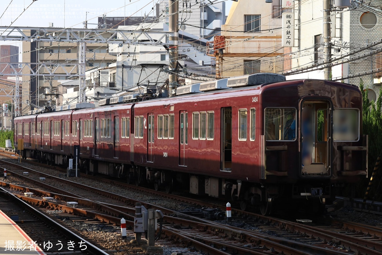【阪急】3300系3329F(3329×7R)が編成がバラされて入換の拡大写真