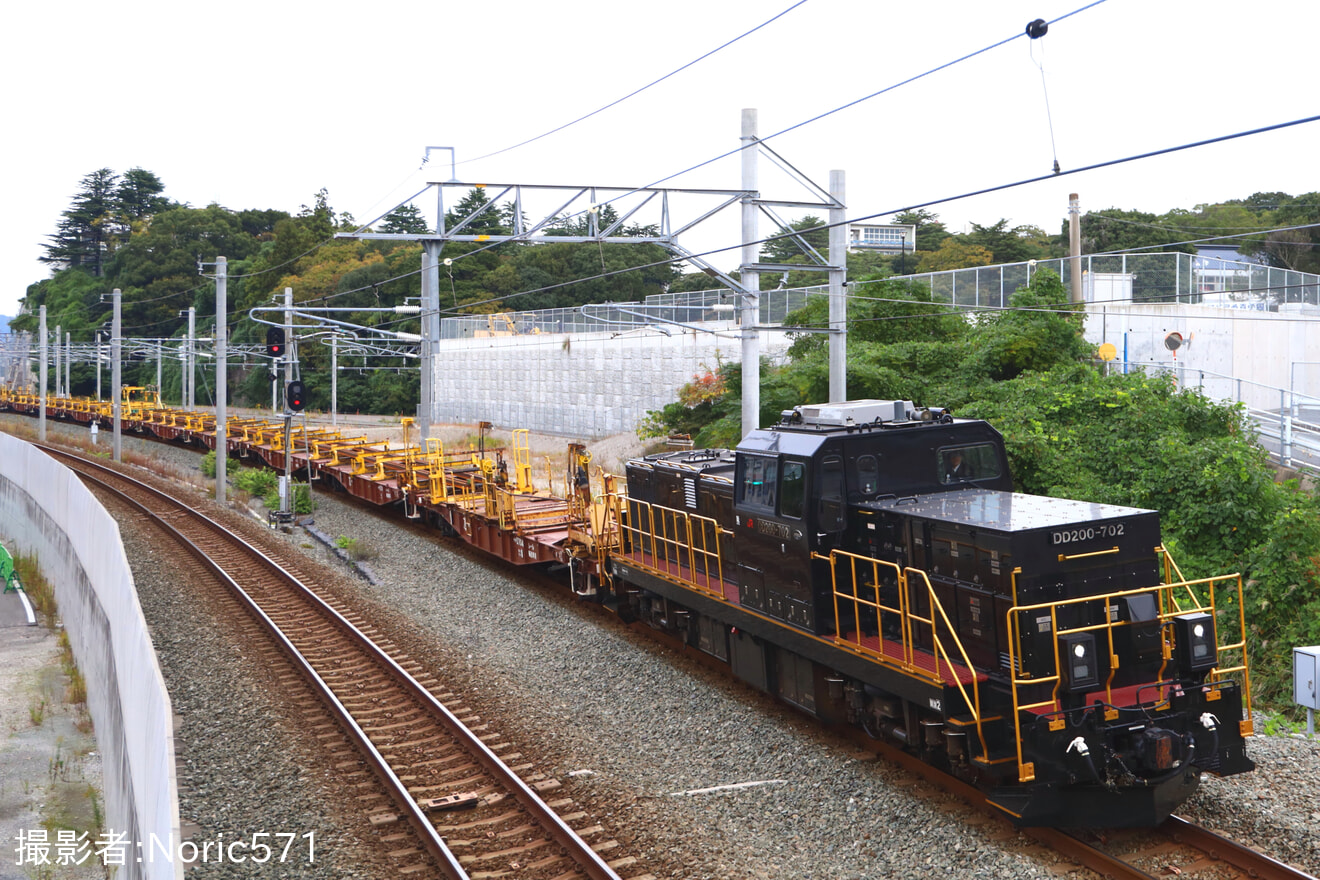 【JR九】DD200-702牽引による玉名工臨の実施の拡大写真