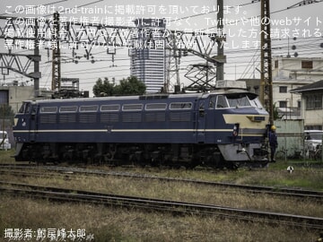 【JR貨】EF66-27が吹田機関区構内で自走して入換(20251113)