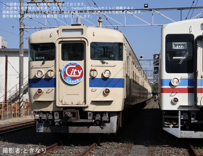 【JR西】115系N-04編成「瀬戸内色」、105系K02編成、EF65-1134の撮影会が実施 - 下関総合車両所下関支所にて撮影