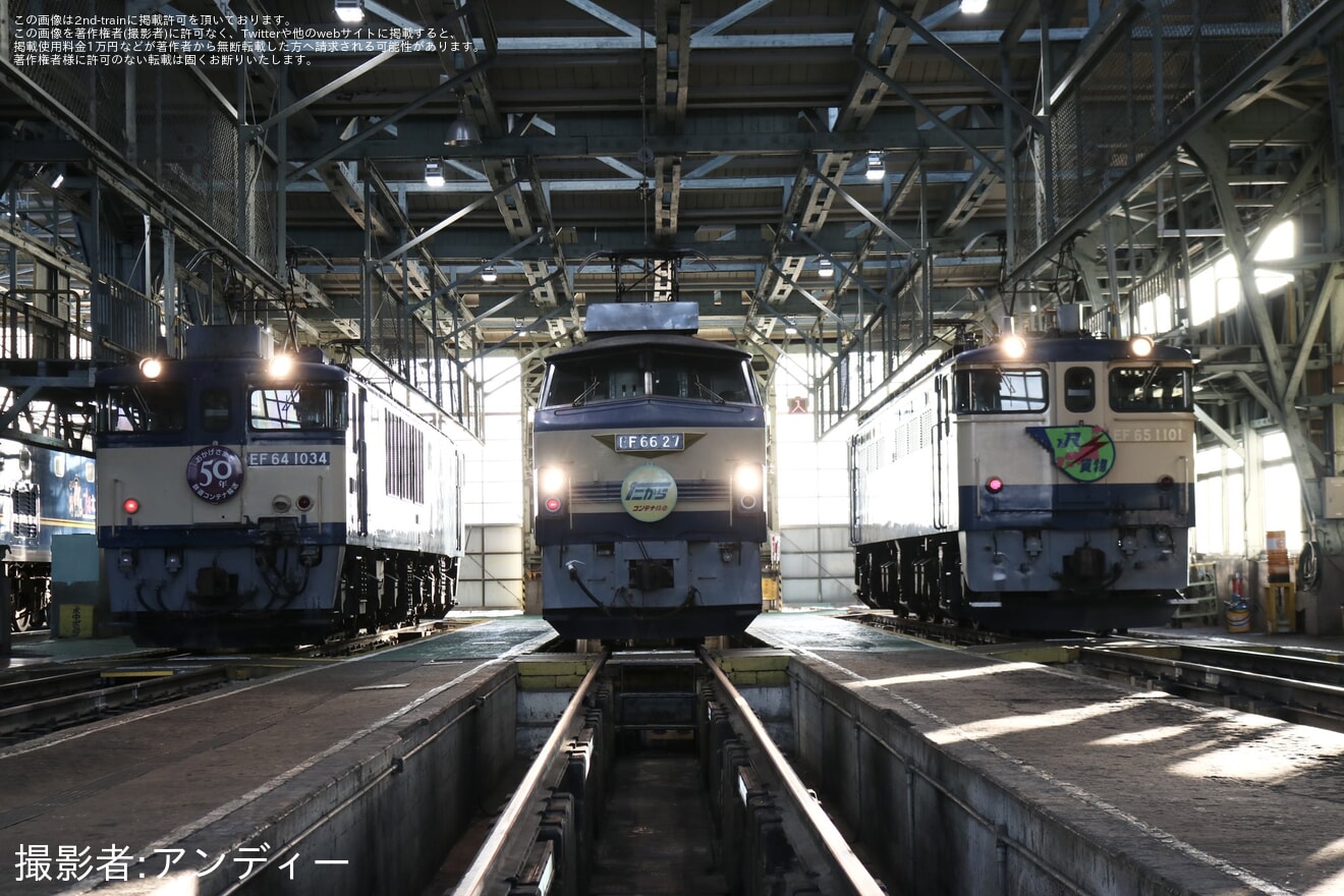 【JR貨】吹田機関区機関車撮影会「極めよう直流機 ～青に酔いしれろ～」開催の拡大写真