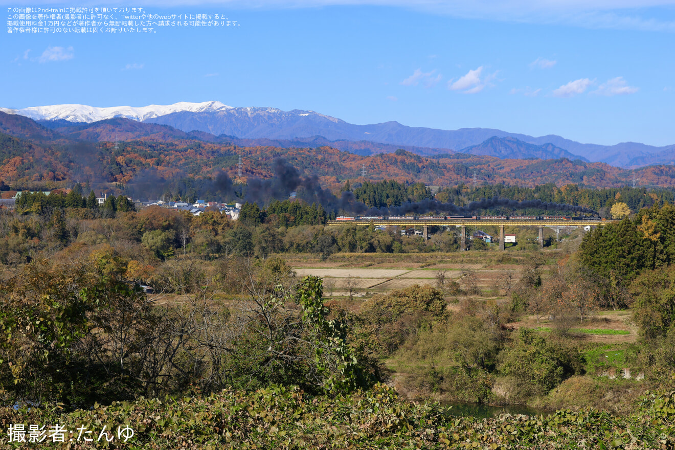 【JR東】「SLばんえつ物語」DE10-1700を補機として連結し運転の拡大写真