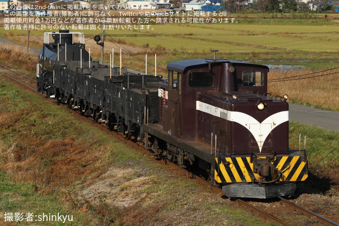 毘沙門～津軽飯詰間で撮影された【津軽】「津軽鉄道開業95周年記念イベント」貨物列車デモ走行