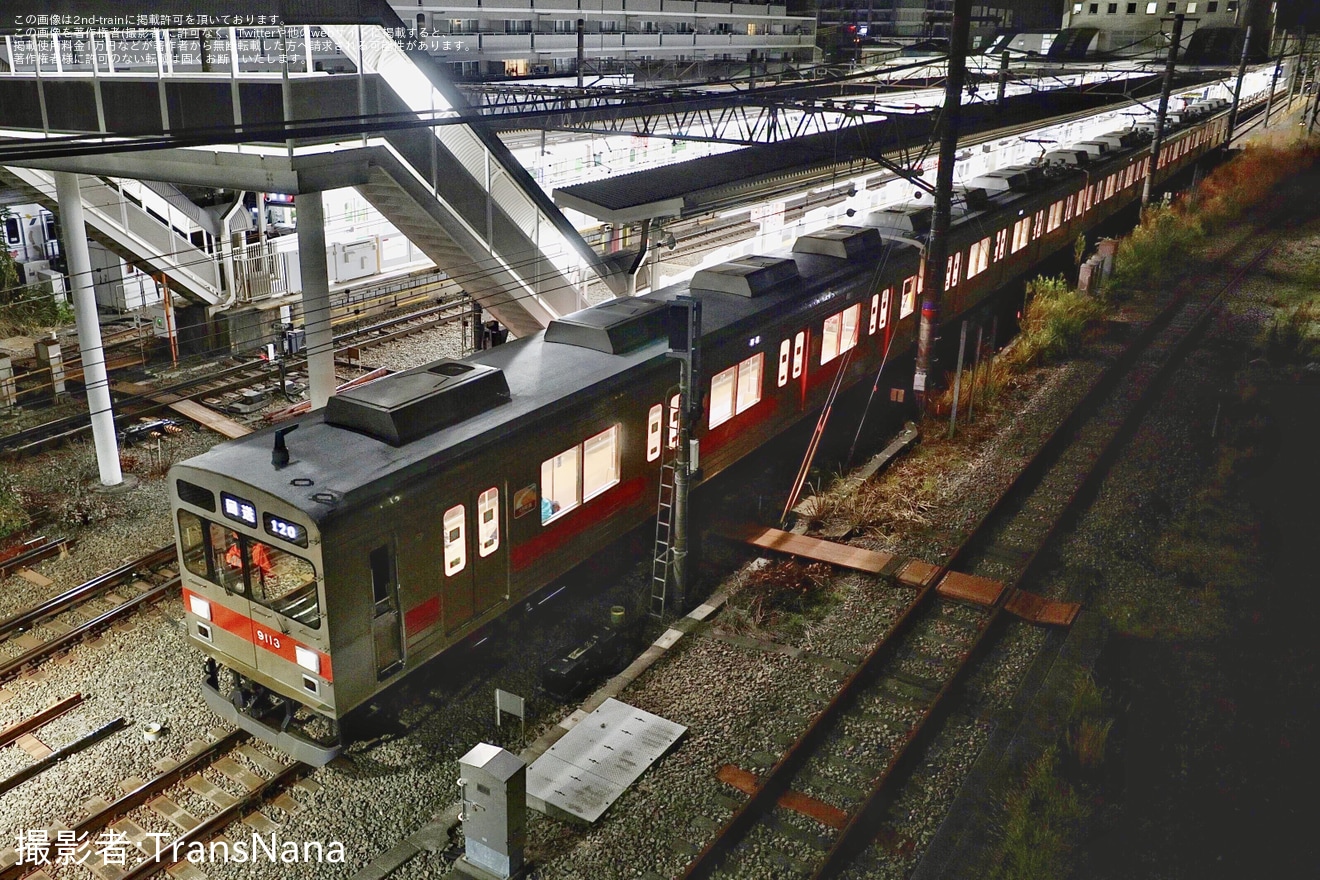 【メトロ】18000系18118Fのうち押上方5両が搬入のため鷺沼へ回送の拡大写真