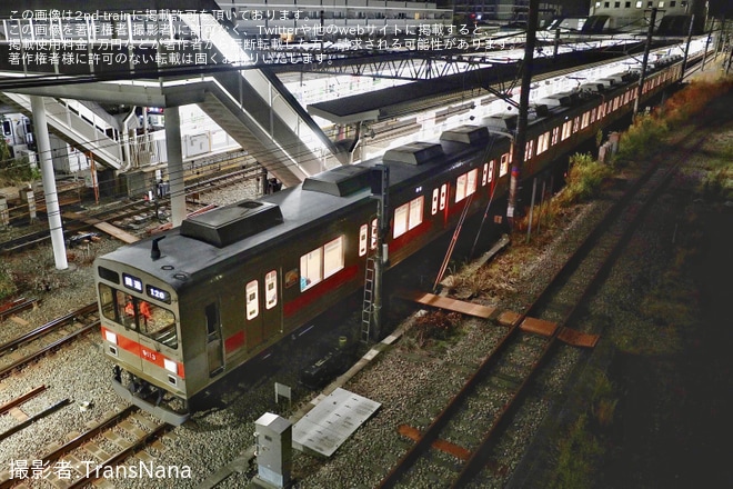 【メトロ】18000系18118Fのうち押上方5両が搬入のため鷺沼へ回送を不明で撮影した写真