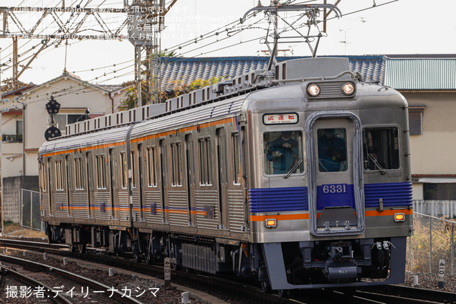 【南海】6300系 6331F 千代田工場出場試運転を北野田駅で撮影した写真