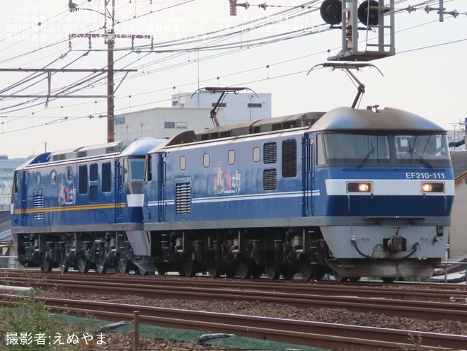 【JR貨】EF210-377甲種輸送を不明で撮影した写真