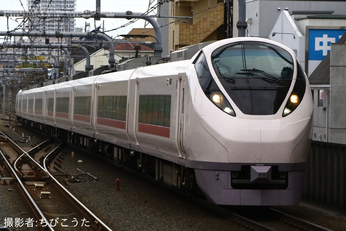 【JR東】代走によりE657系K15編成を使用して臨時特急「常磐高尾号」を運行の拡大写真