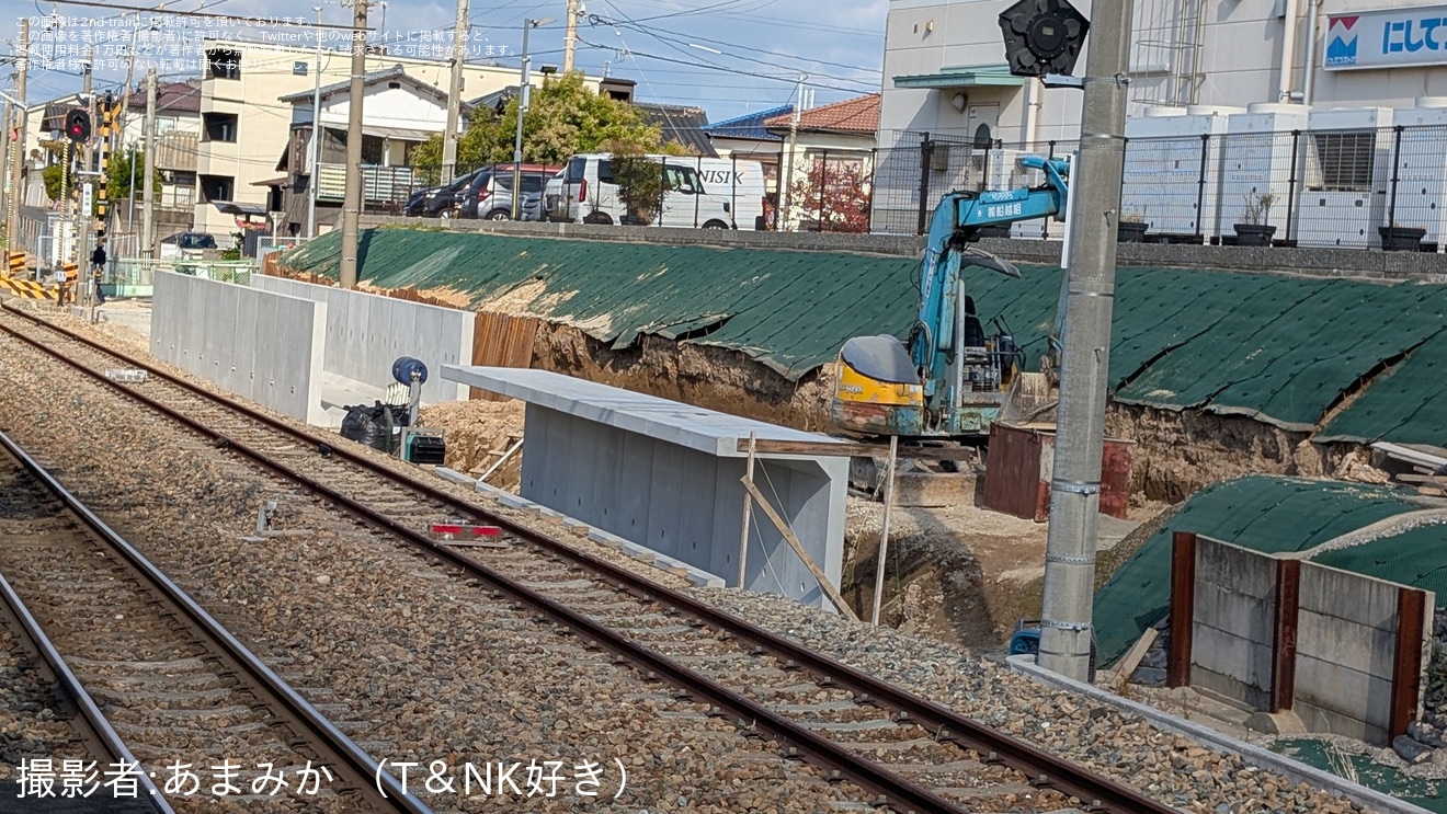 【西鉄】香椎花園前駅2番線のホームの先端ができていることが確認の拡大写真