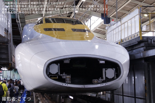 【JR西】事前申込制イベント「山陽新幹線ふれあいデー in 岡山 2025」開催を博多総合車両所岡山支所で撮影した写真