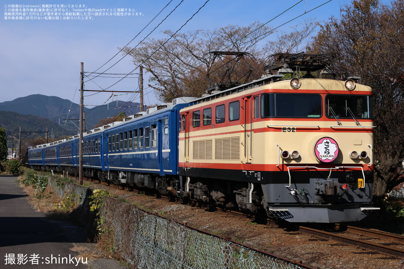 【大鐵】E32が12系客車を牽引の拡大写真