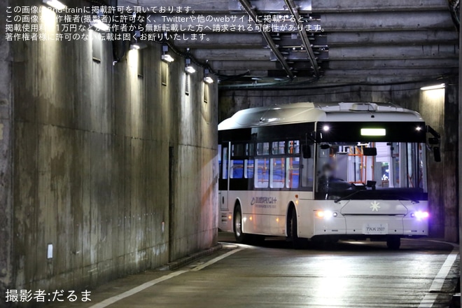 【立山黒部】立山トンネル電気バス走行シーン撮影会が実施を不明で撮影した写真