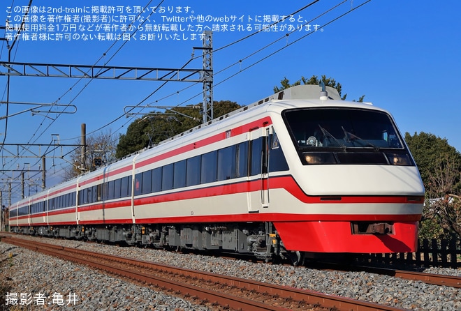 【東武】200型203F 南栗橋工場出場試運転を不明で撮影した写真