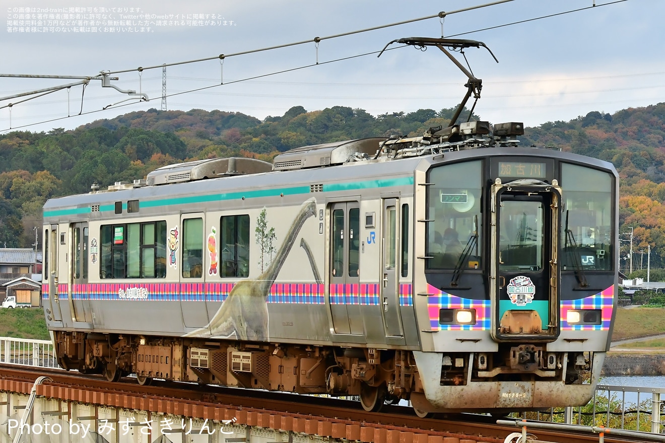 【JR西】「加古川線ラッピング列車」運行開始の拡大写真